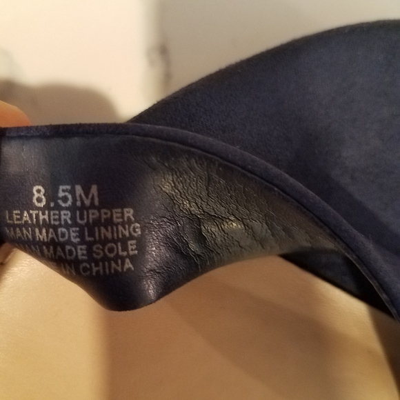 Gianni Bini High Heels Suede Strap Color Blue Size 8.5 - Picture 14 of 15